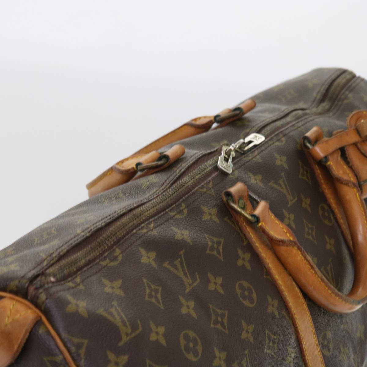 LOUIS VUITTON Monogram Keepall 55 Boston Bag M41424 LV 55349