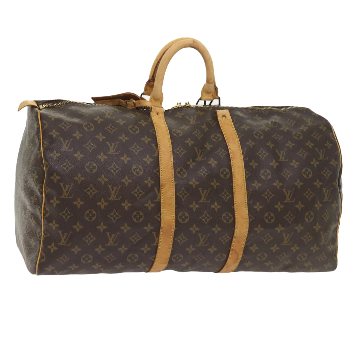 LOUIS VUITTON Monogram Keepall 55 Boston Bag M41424 LV 55350