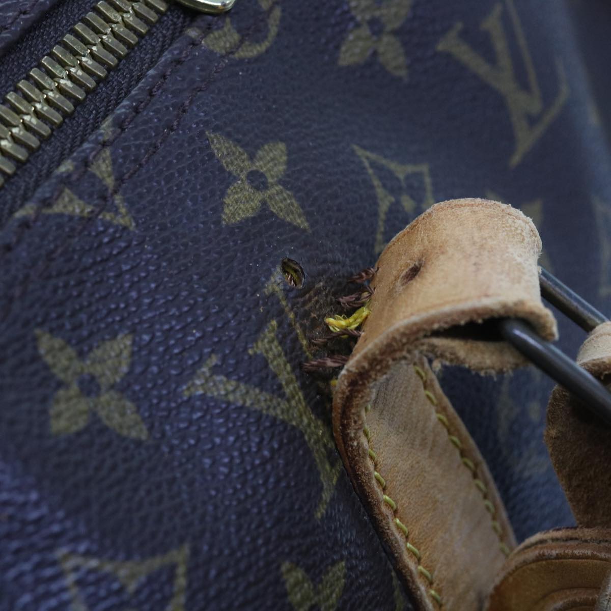LOUIS VUITTON Monogram Keepall 55 Boston Bag M41424 LV 55350