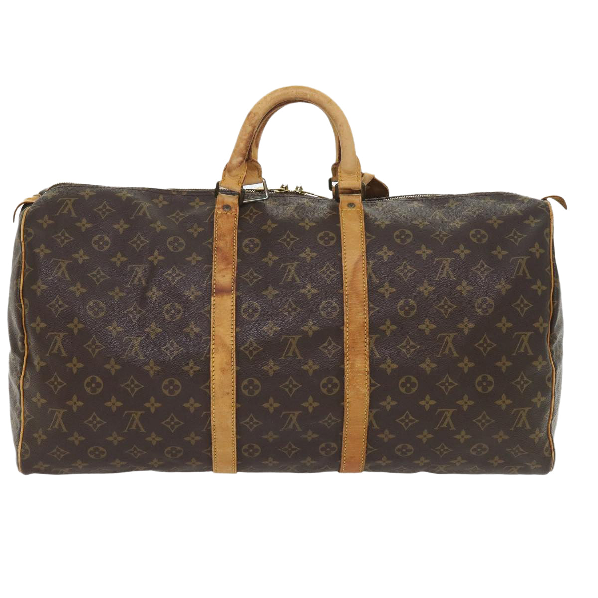 LOUIS VUITTON Monogram Keepall 55 Boston Bag M41424 LV 55350