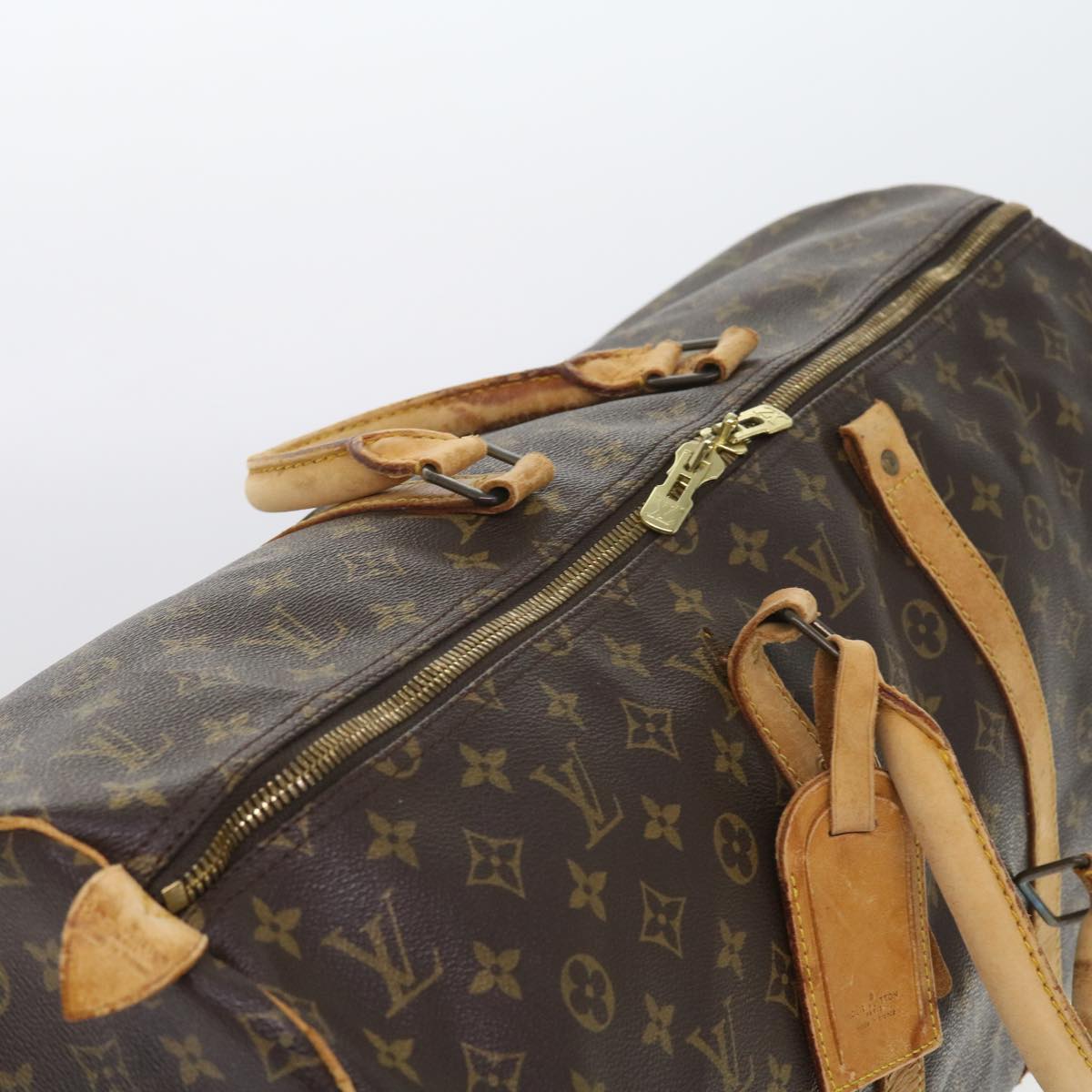 LOUIS VUITTON Monogram Keepall 55 Boston Bag M41424 LV 55350