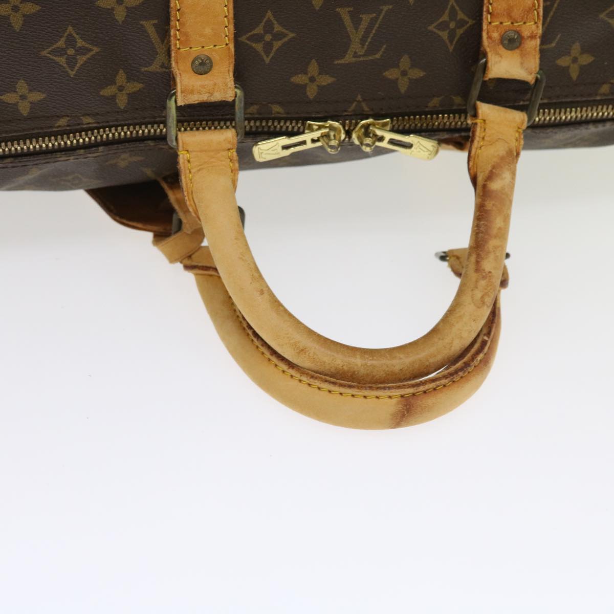 LOUIS VUITTON Monogram Keepall 55 Boston Bag M41424 LV 55350