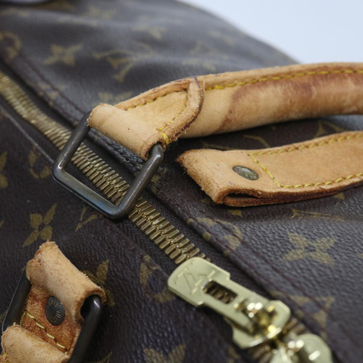 LOUIS VUITTON Monogram Keepall 55 Boston Bag M41424 LV 55350