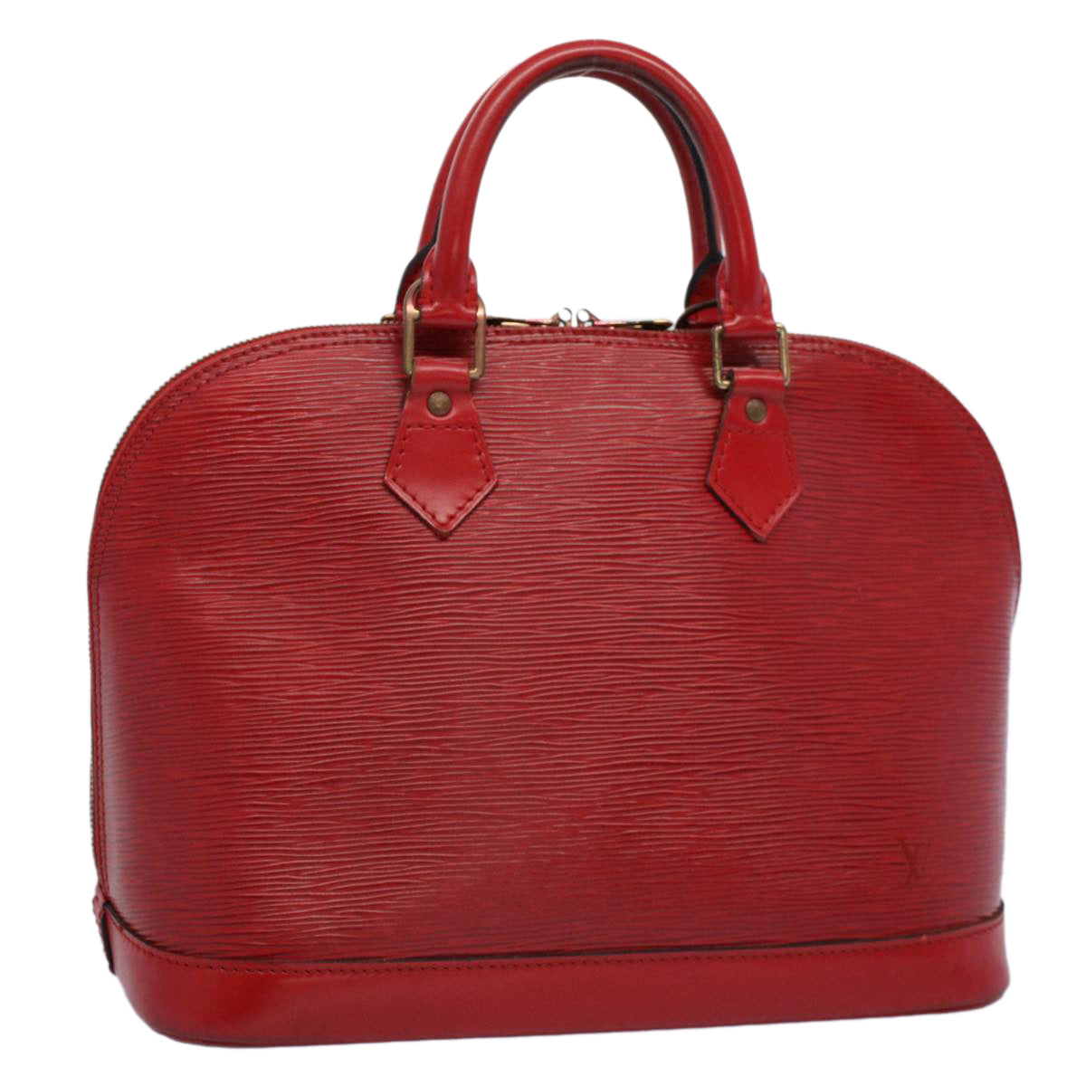 LOUIS VUITTON Epi Alma Hand Bag Castilian Red M52147 LV 55355