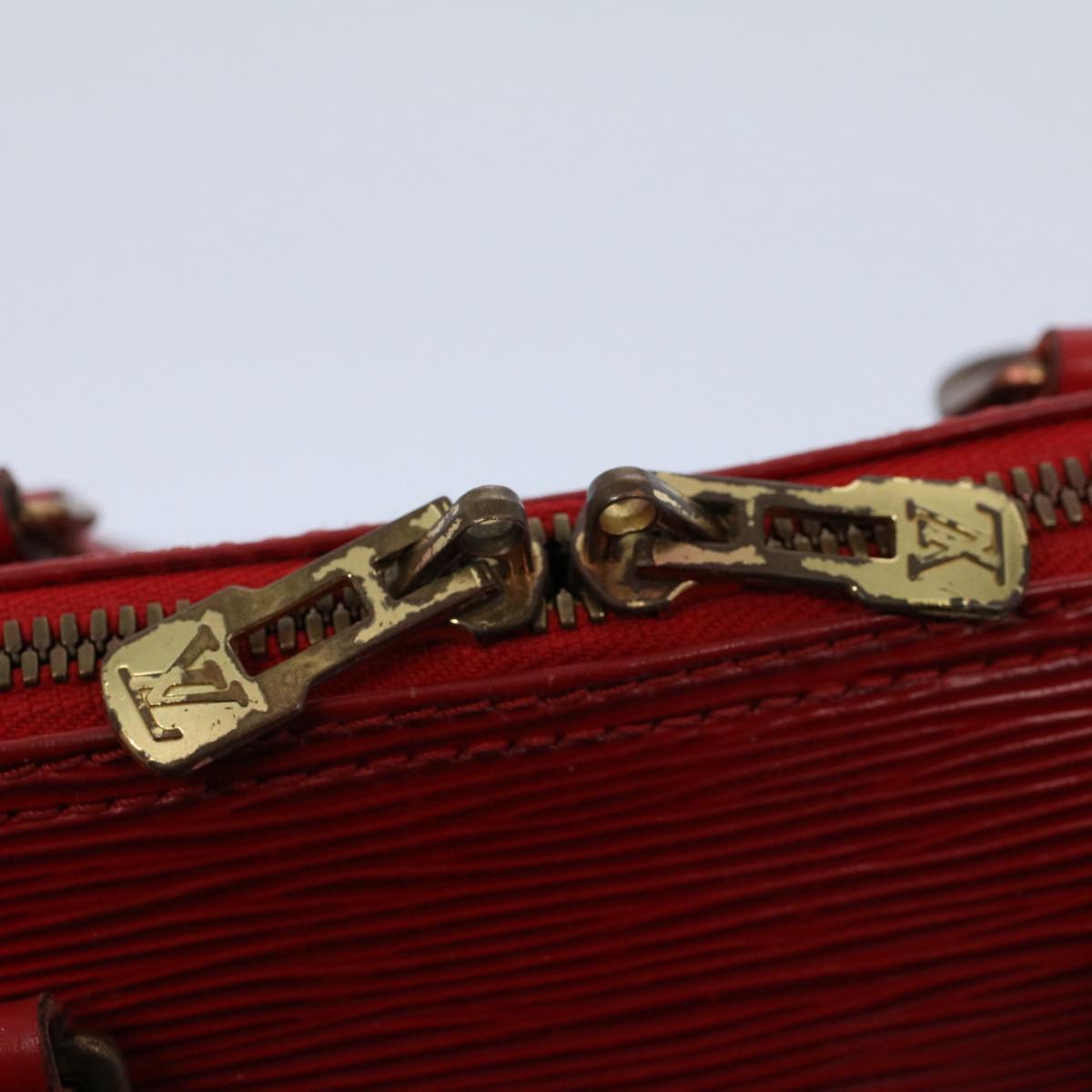 LOUIS VUITTON Epi Alma Hand Bag Castilian Red M52147 LV 55355