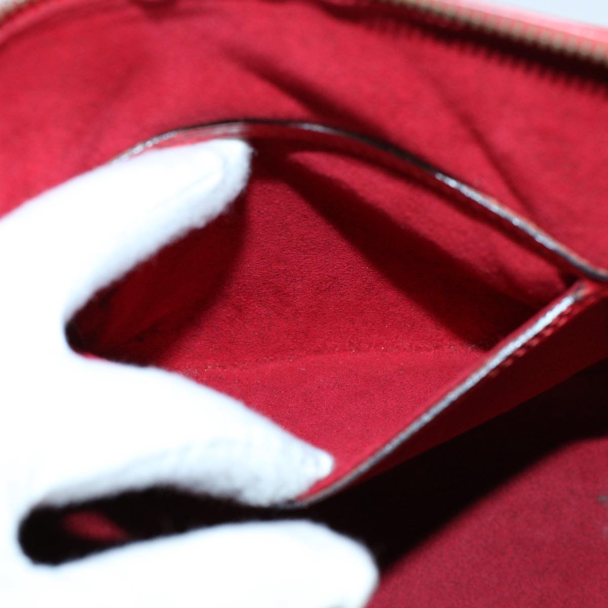 LOUIS VUITTON Epi Alma Hand Bag Castilian Red M52147 LV 55355