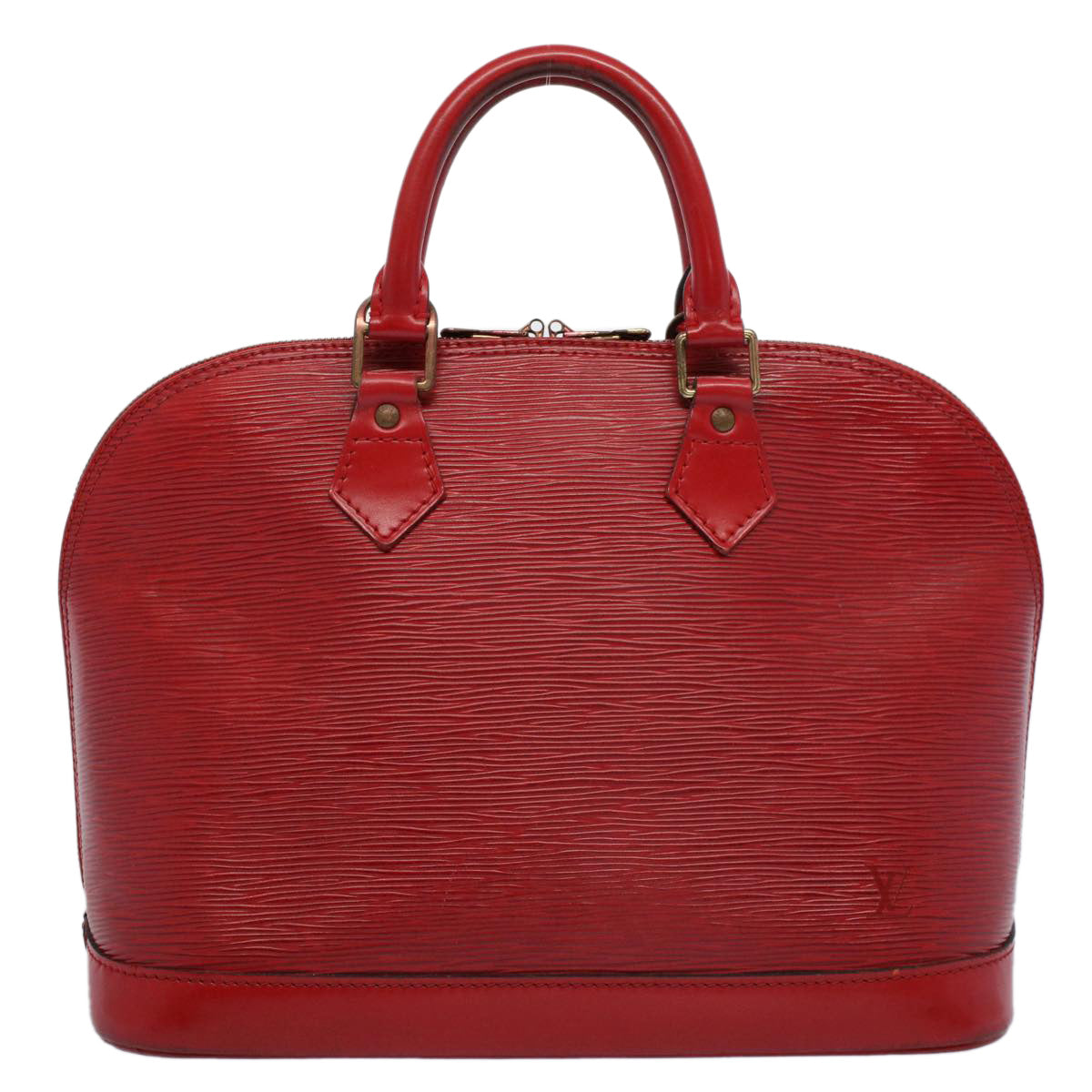 LOUIS VUITTON Epi Alma Hand Bag Castilian Red M52147 LV 55355