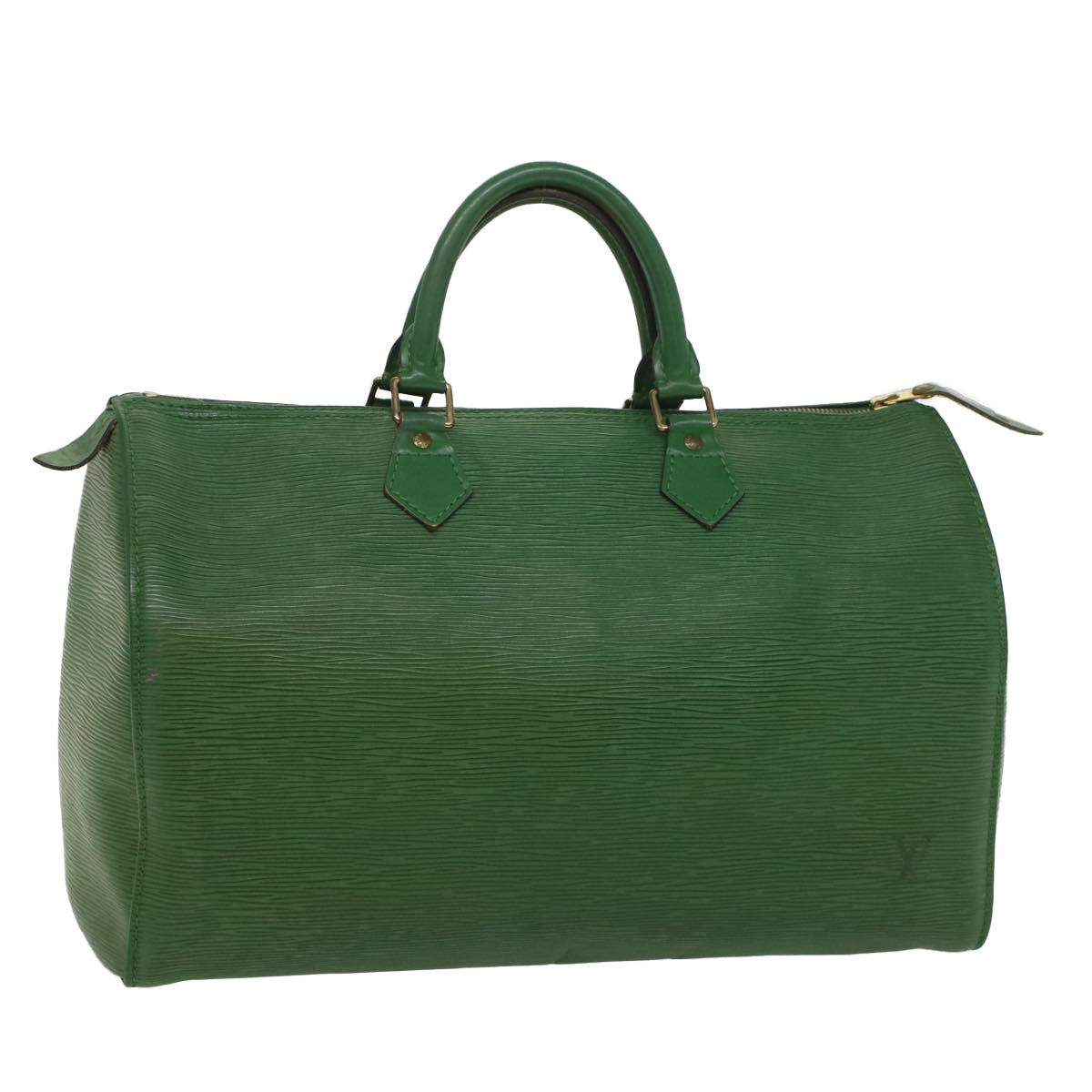 LOUIS VUITTON Epi Speedy 35 Hand Bag Borneo Green M42994 LV 55356