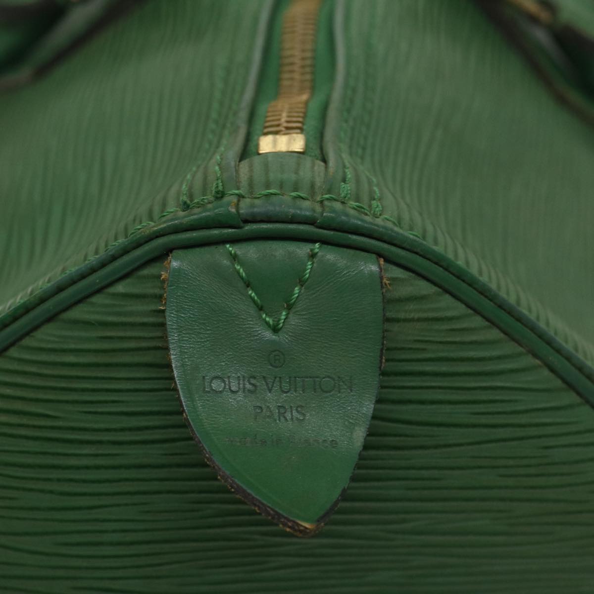 LOUIS VUITTON Epi Speedy 35 Hand Bag Borneo Green M42994 LV 55356