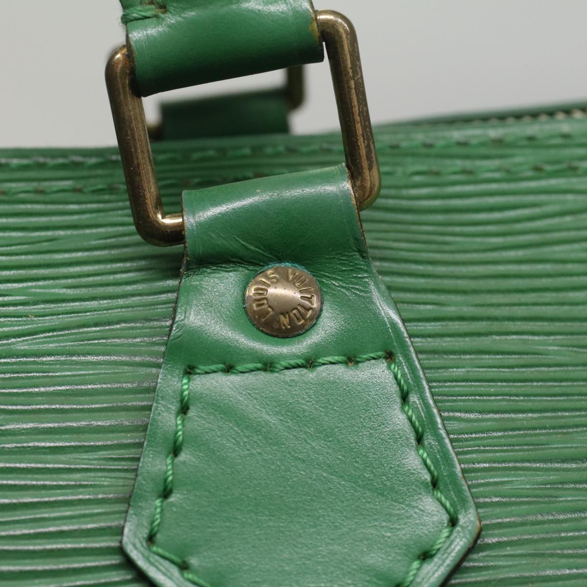 LOUIS VUITTON Epi Speedy 35 Hand Bag Borneo Green M42994 LV 55356