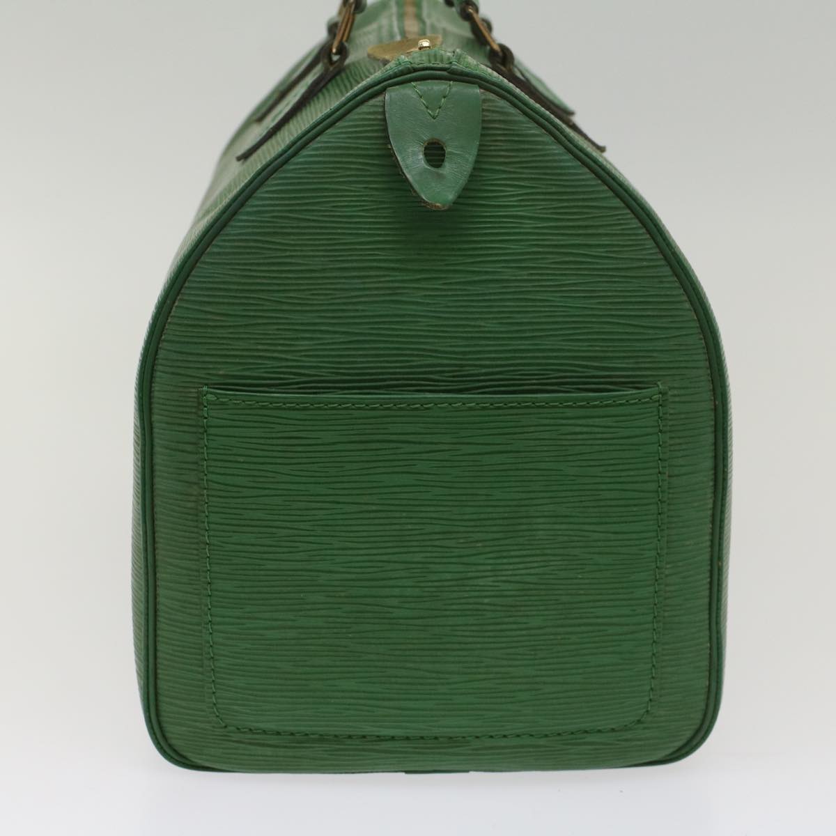 LOUIS VUITTON Epi Speedy 35 Hand Bag Borneo Green M42994 LV 55356