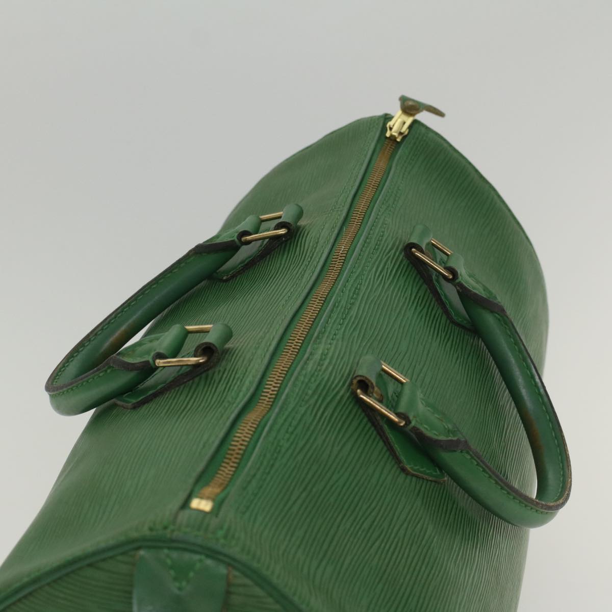 LOUIS VUITTON Epi Speedy 35 Hand Bag Borneo Green M42994 LV 55356