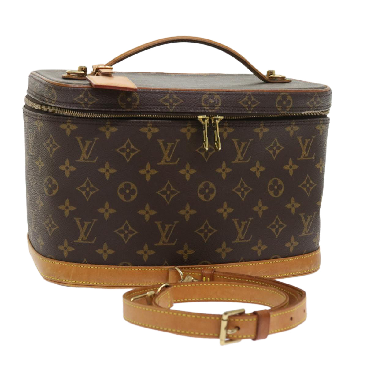 LOUIS VUITTON Monogram Nice Hand Bag 2way M47280 LV 55358