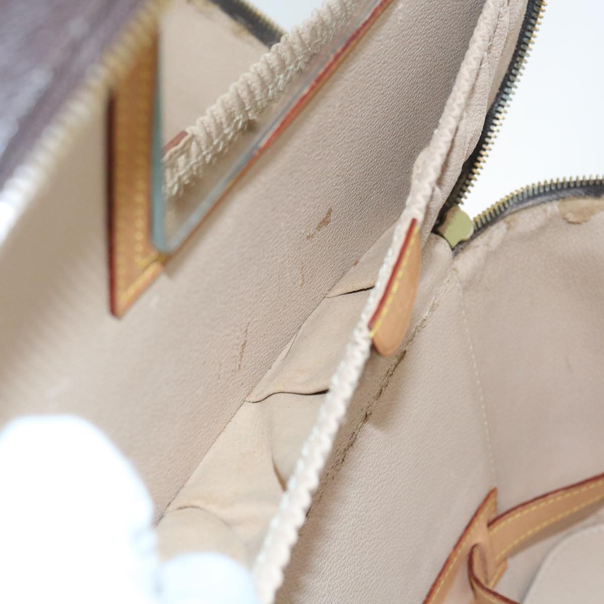 LOUIS VUITTON Monogram Nice Hand Bag 2way M47280 LV 55358