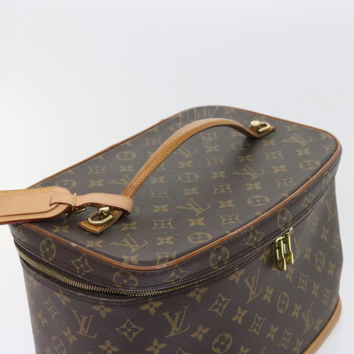 LOUIS VUITTON Monogram Nice Hand Bag 2way M47280 LV 55358