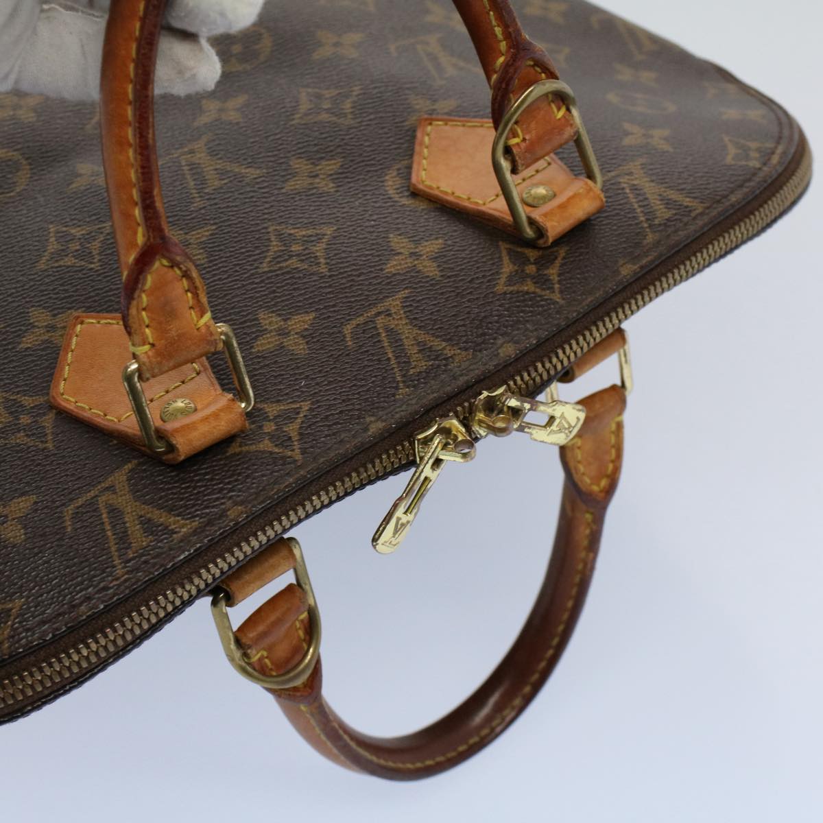 LOUIS VUITTON Monogram Alma Hand Bag M51130 LV 55361