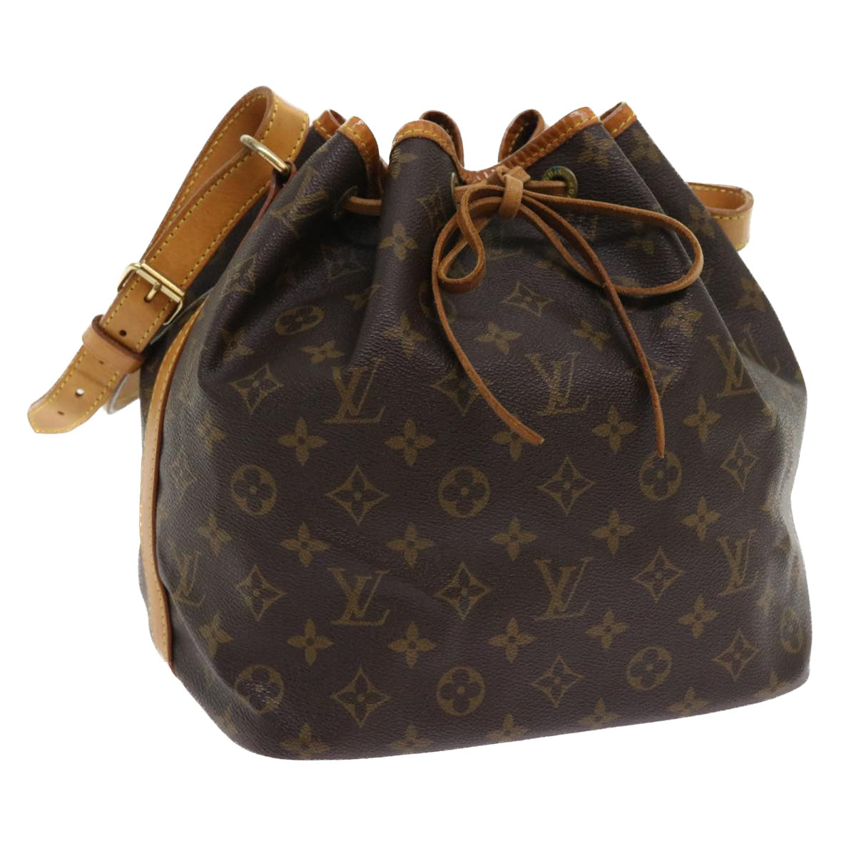 LOUIS VUITTON Monogram Petit Noe Shoulder Bag M42226 LV 55367