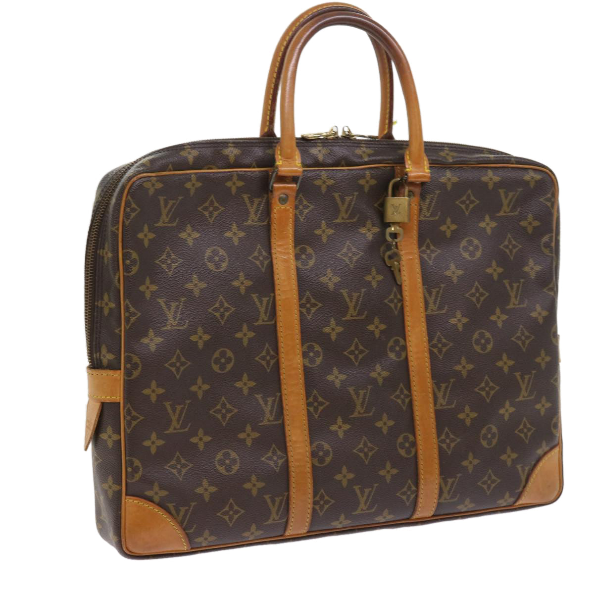 LOUIS VUITTON Monogram Porte Documents Voyage Business Bag M52005 LV 55370