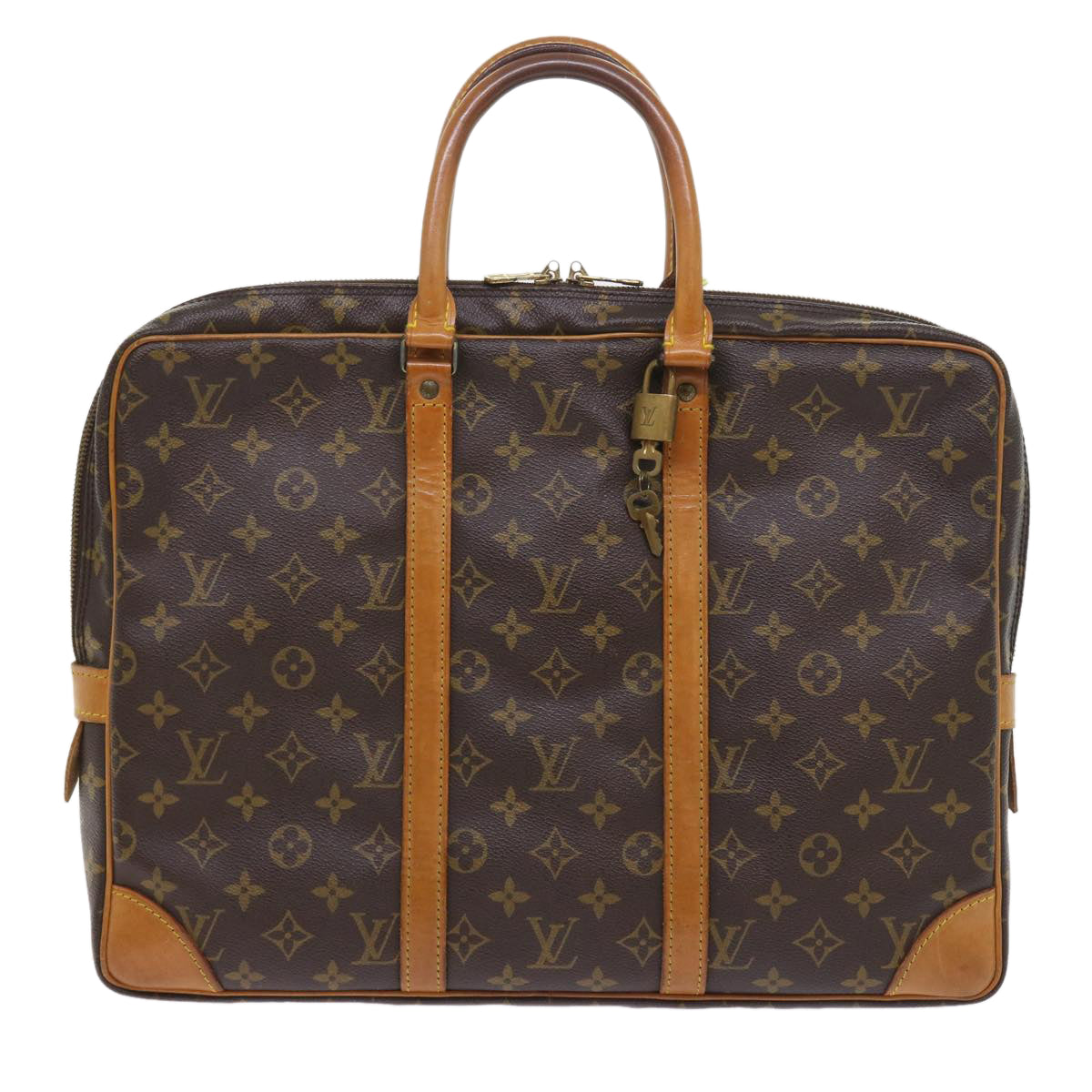 LOUIS VUITTON Monogram Porte Documents Voyage Business Bag M52005 LV 55370