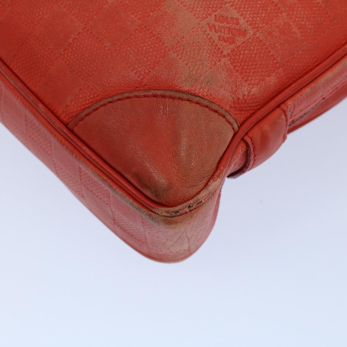 LOUIS VUITTON Damier Infini  Porte Documents Voyage Bag Orange M56004 55372