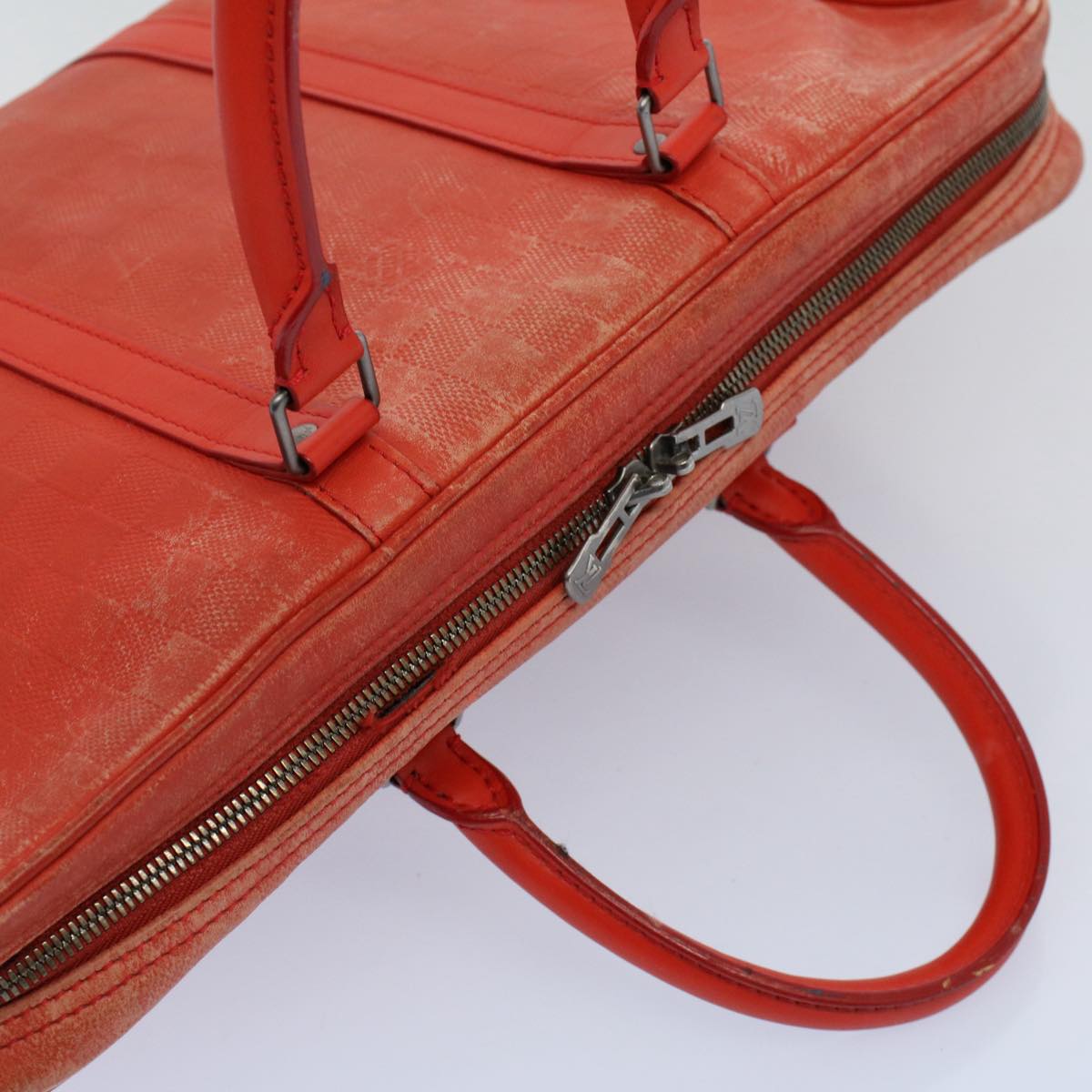 LOUIS VUITTON Damier Infini  Porte Documents Voyage Bag Orange M56004 55372