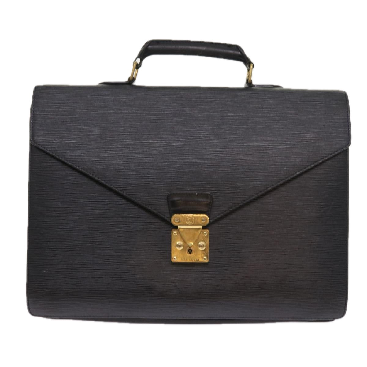 LOUIS VUITTON Epi Serviette Ambassador Business Bag Black M54412 LV 55373