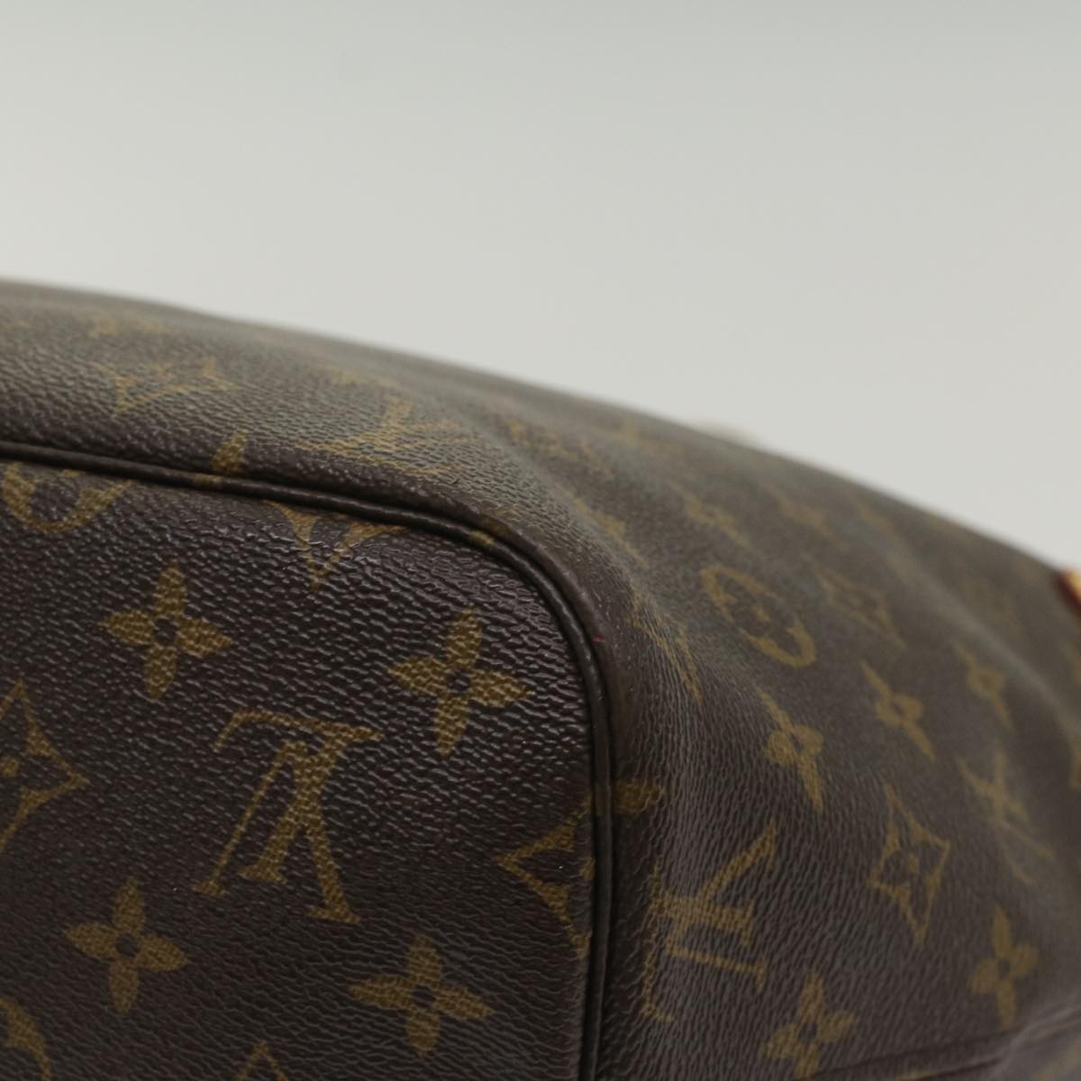LOUIS VUITTON Monogram Neverfull MM Tote Bag M40156 LV 55378