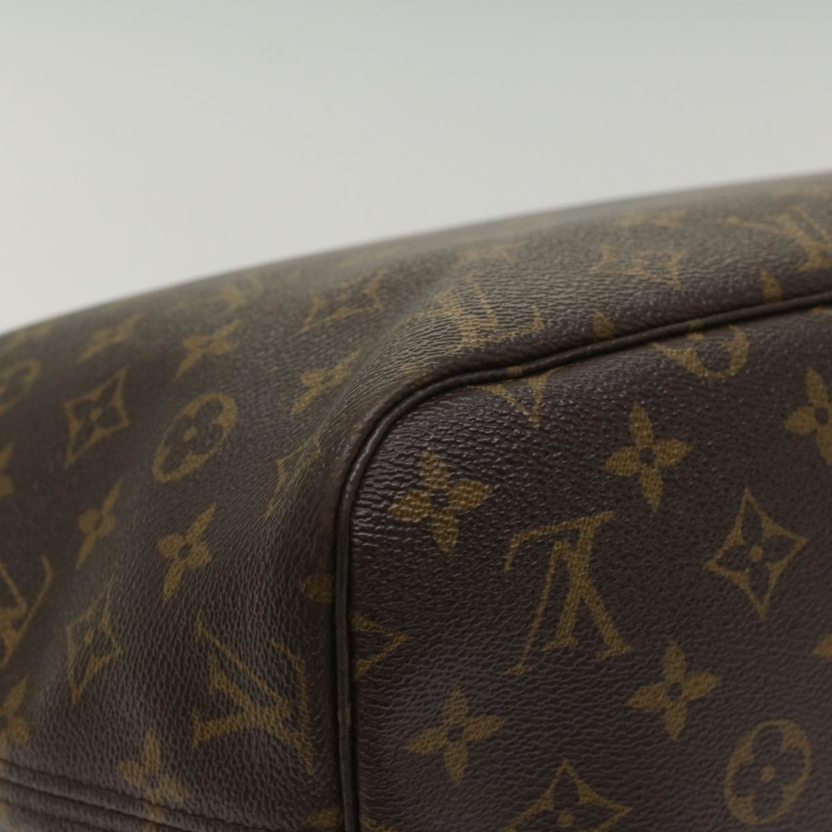 LOUIS VUITTON Monogram Neverfull MM Tote Bag M40156 LV 55378