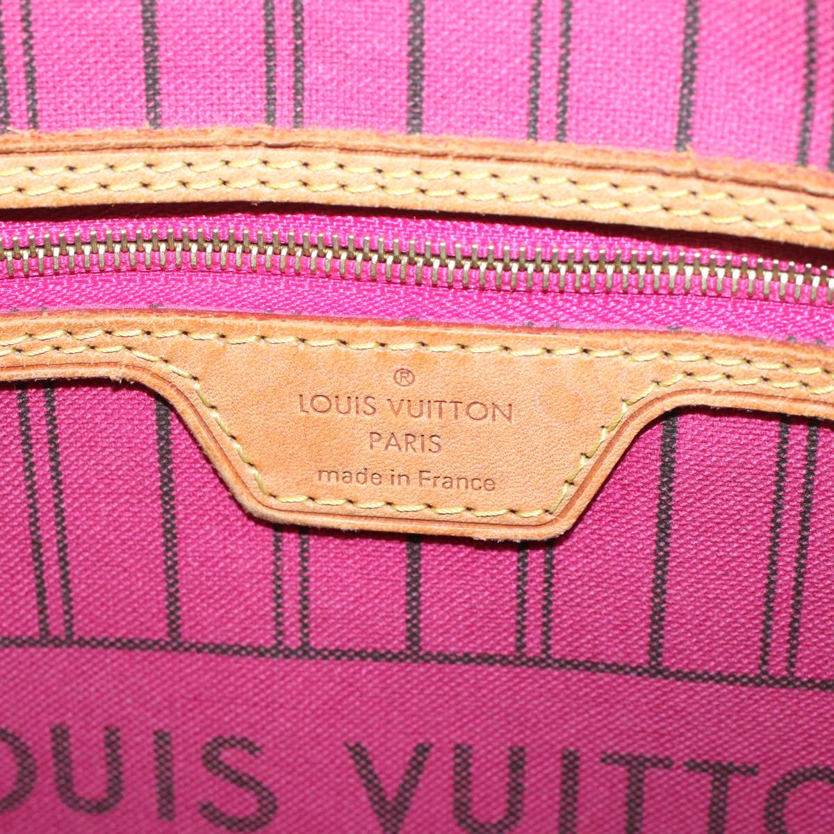 LOUIS VUITTON Monogram Neverfull MM Tote Bag M40156 LV 55378