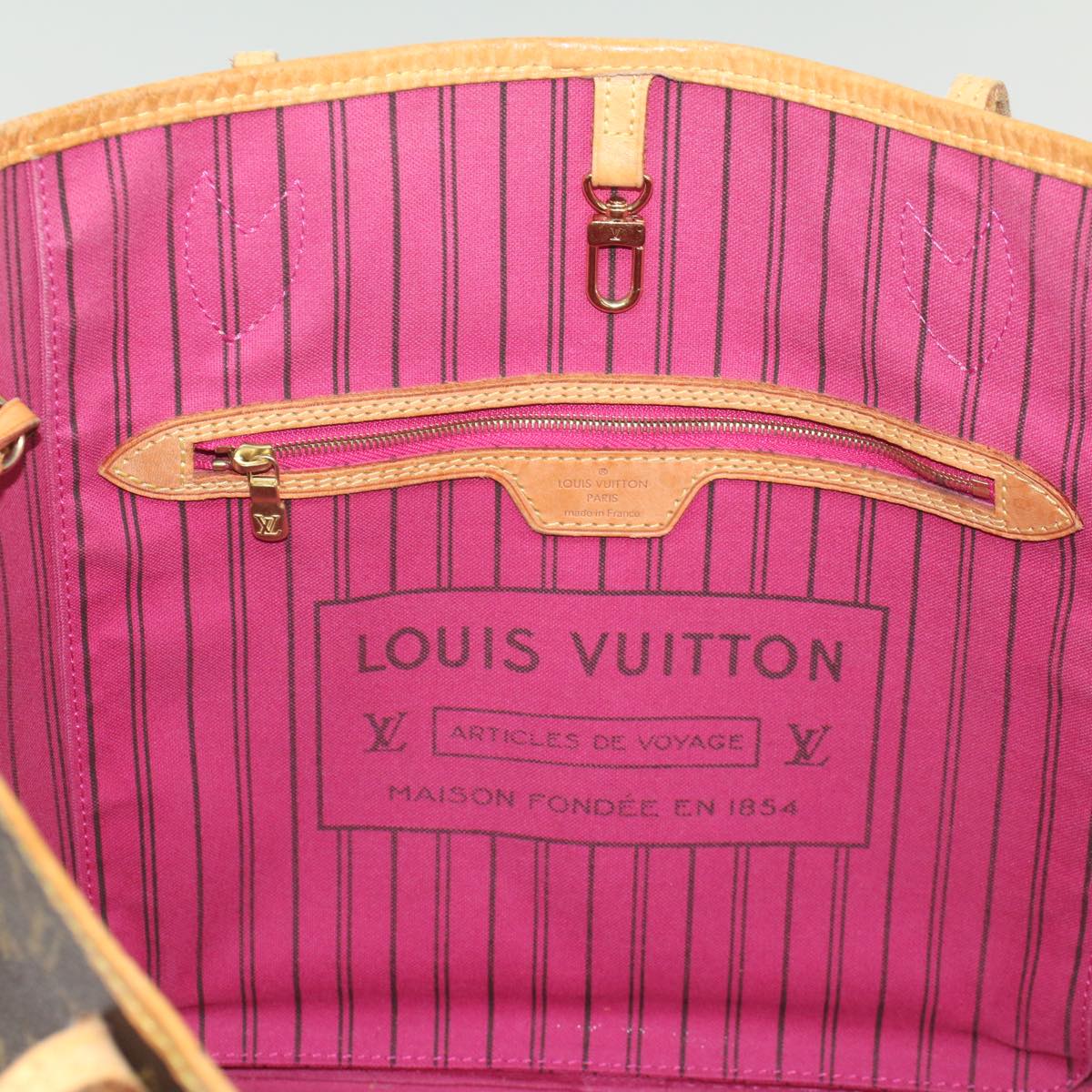 LOUIS VUITTON Monogram Neverfull MM Tote Bag M40156 LV 55378