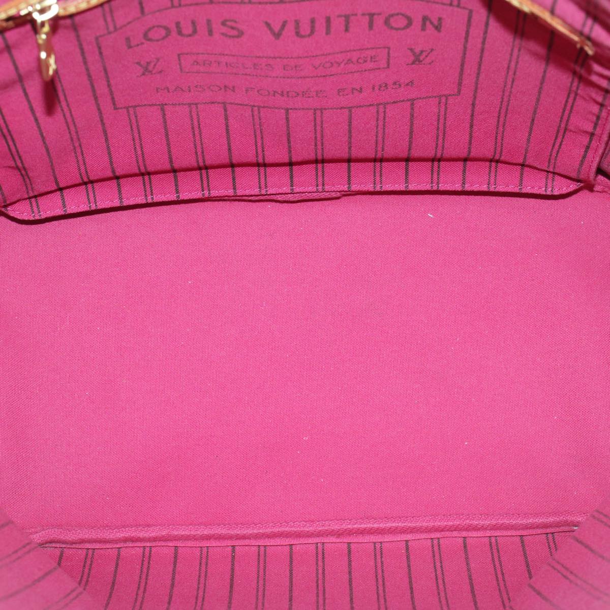LOUIS VUITTON Monogram Neverfull MM Tote Bag M40156 LV 55378