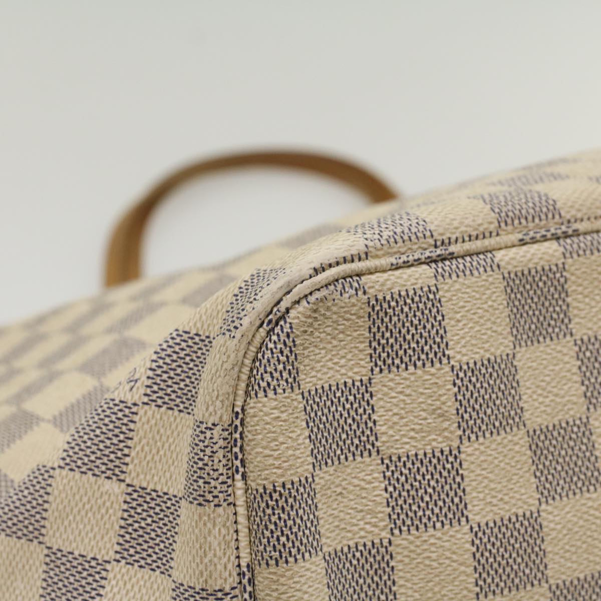 LOUIS VUITTON Damier Azur Neverfull MM Tote Bag N41605 LV 55379