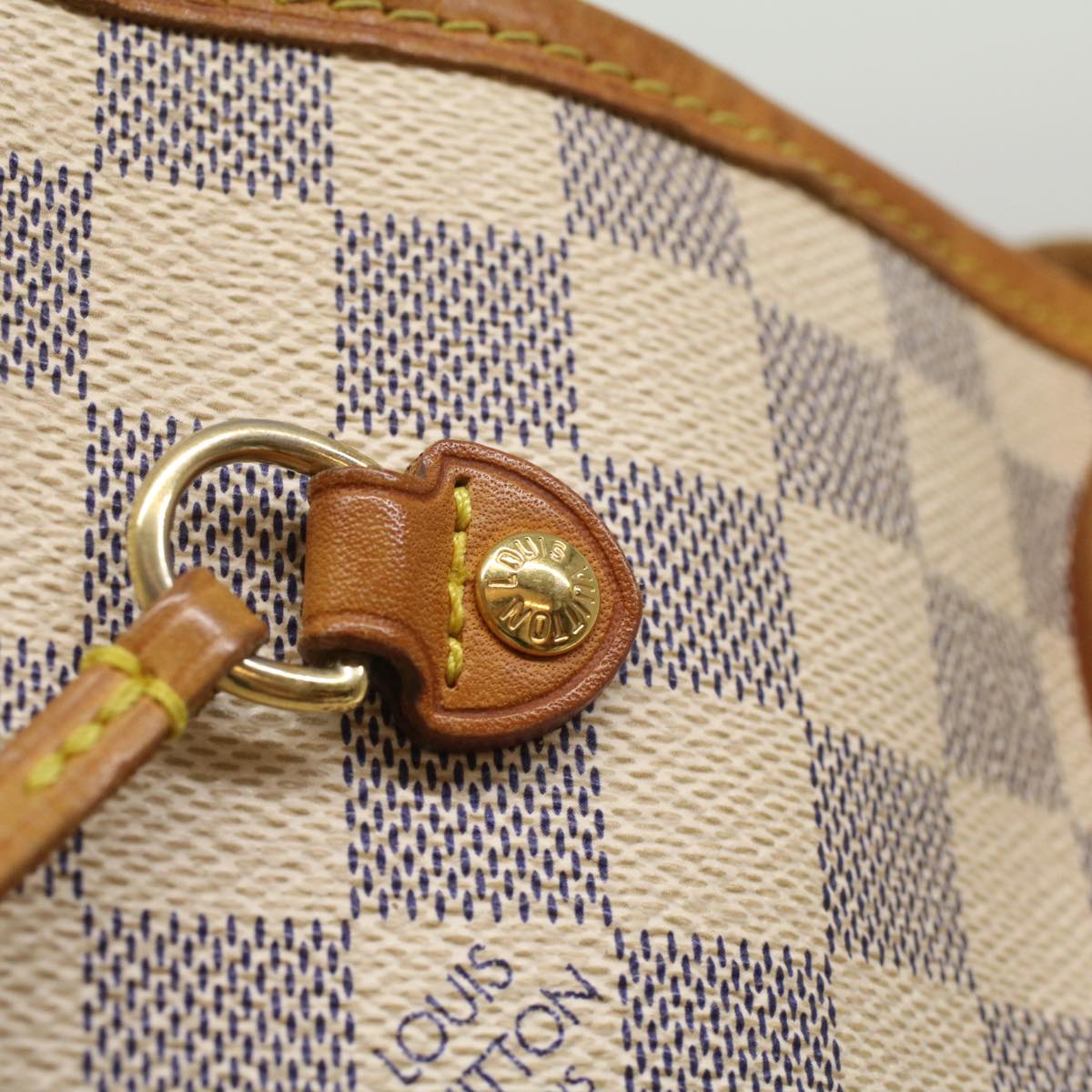 LOUIS VUITTON Damier Azur Neverfull MM Tote Bag N41605 LV 55379