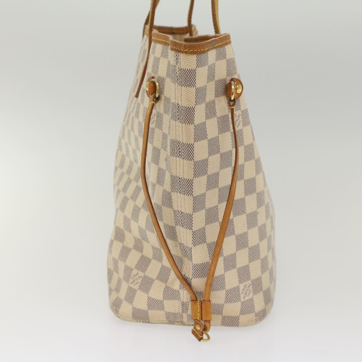 LOUIS VUITTON Damier Azur Neverfull MM Tote Bag N41605 LV 55379