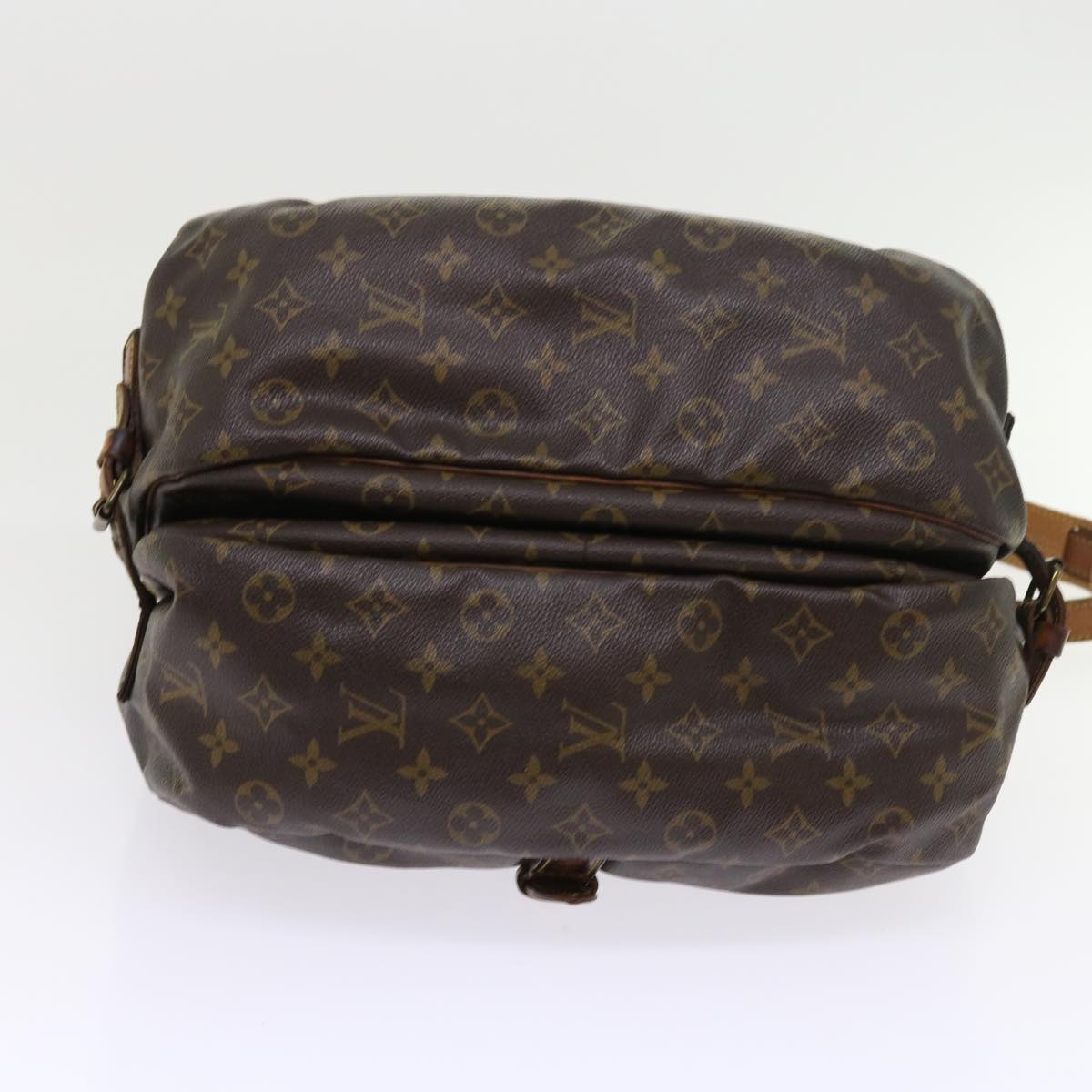 LOUIS VUITTON Monogram Saumur 35 Shoulder Bag M42254 LV 55382
