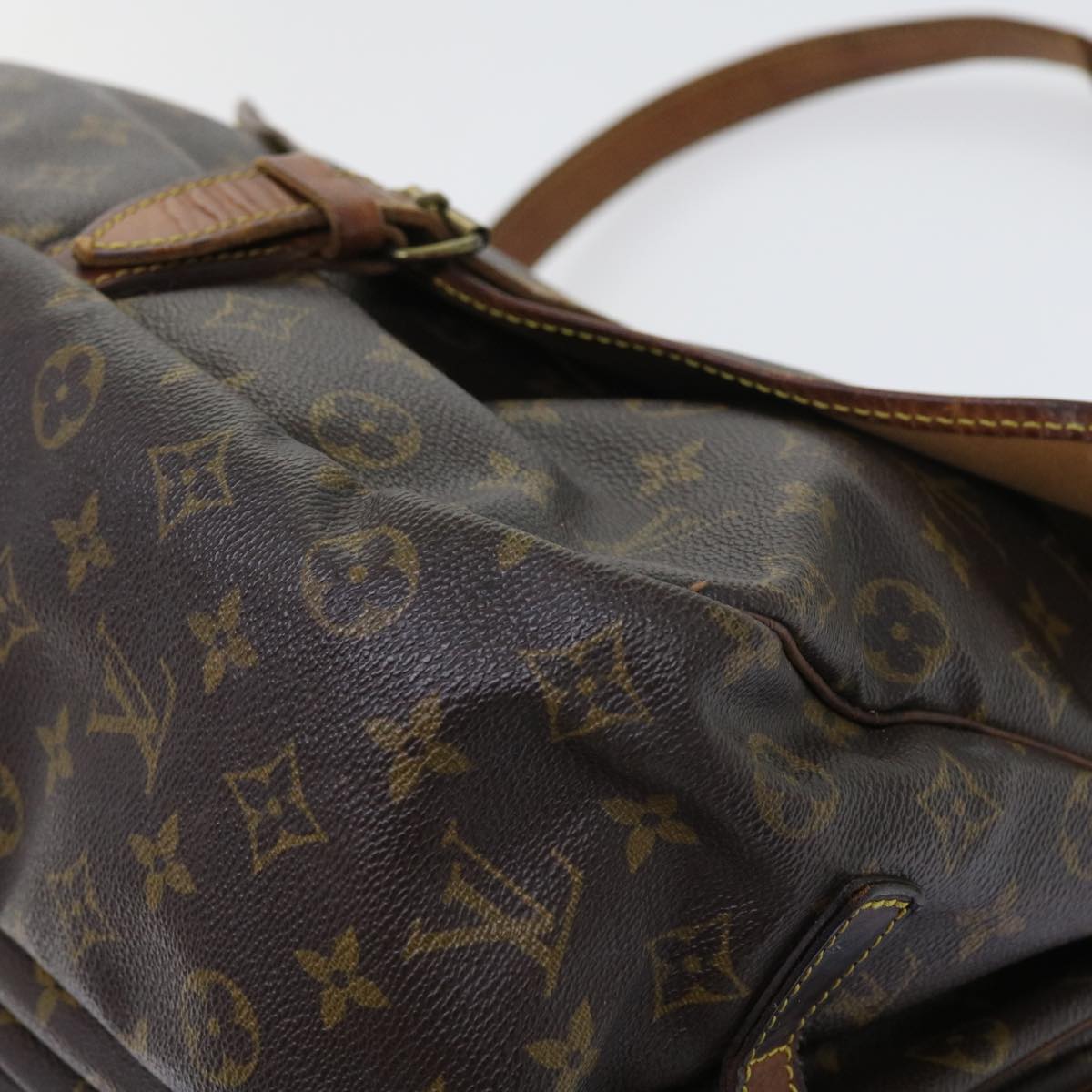 LOUIS VUITTON Monogram Saumur 35 Shoulder Bag M42254 LV 55382