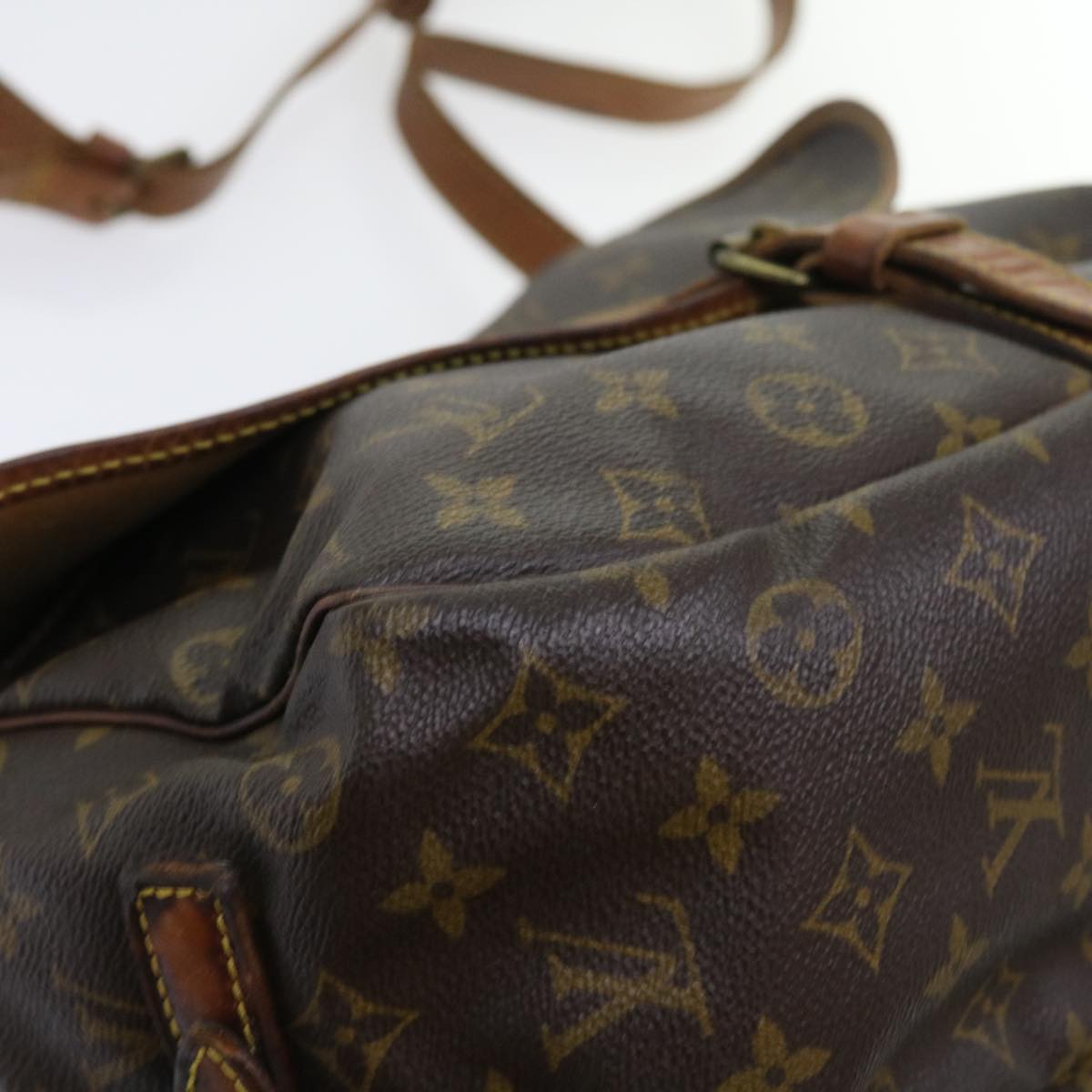 LOUIS VUITTON Monogram Saumur 35 Shoulder Bag M42254 LV 55382