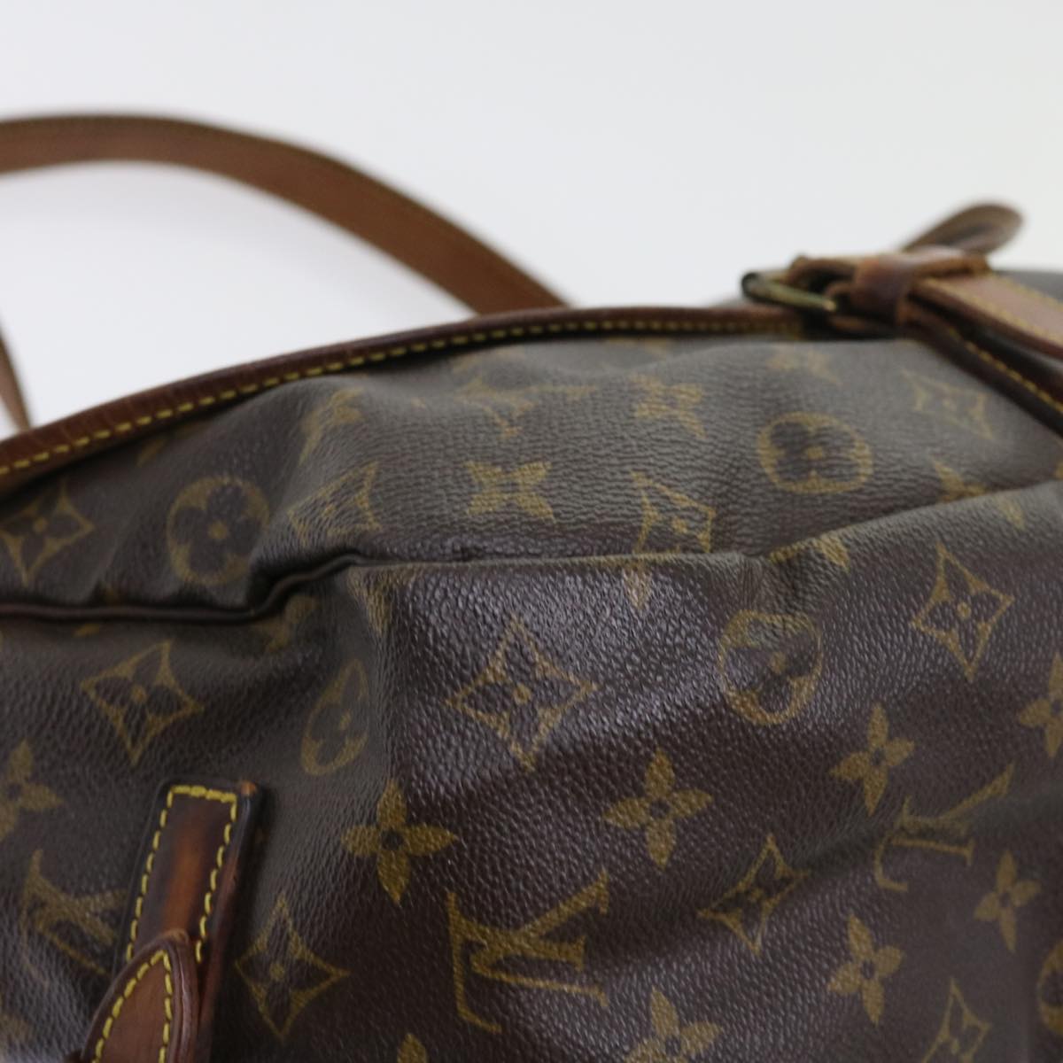 LOUIS VUITTON Monogram Saumur 35 Shoulder Bag M42254 LV 55382