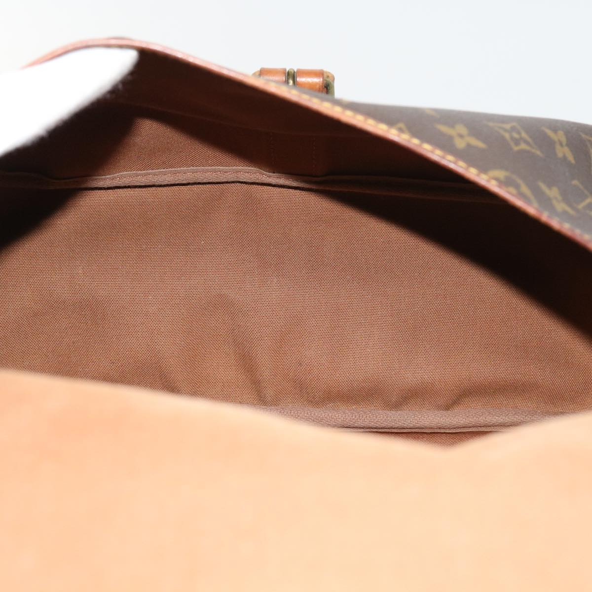 LOUIS VUITTON Monogram Saumur 35 Shoulder Bag M42254 LV 55382