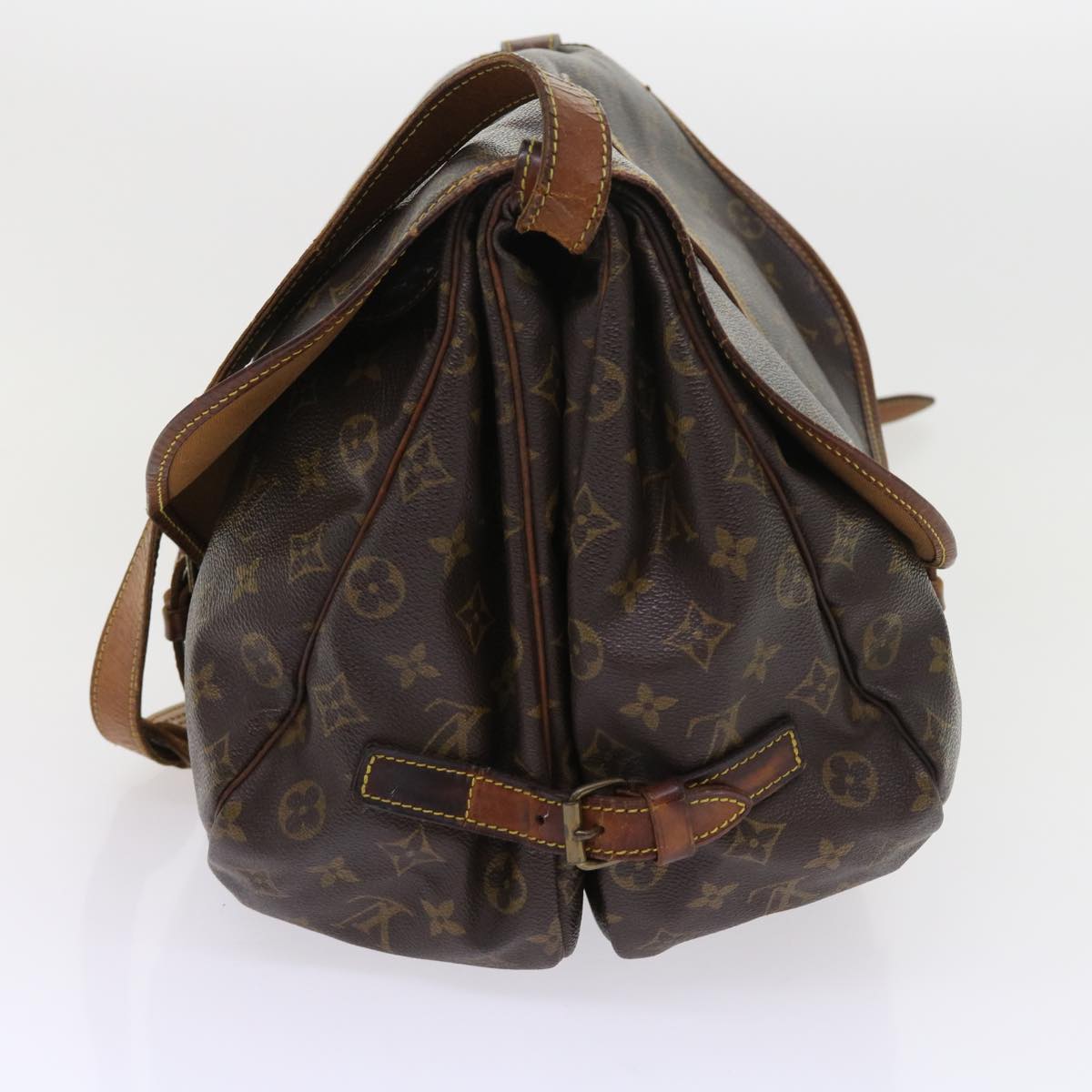 LOUIS VUITTON Monogram Saumur 35 Shoulder Bag M42254 LV 55382
