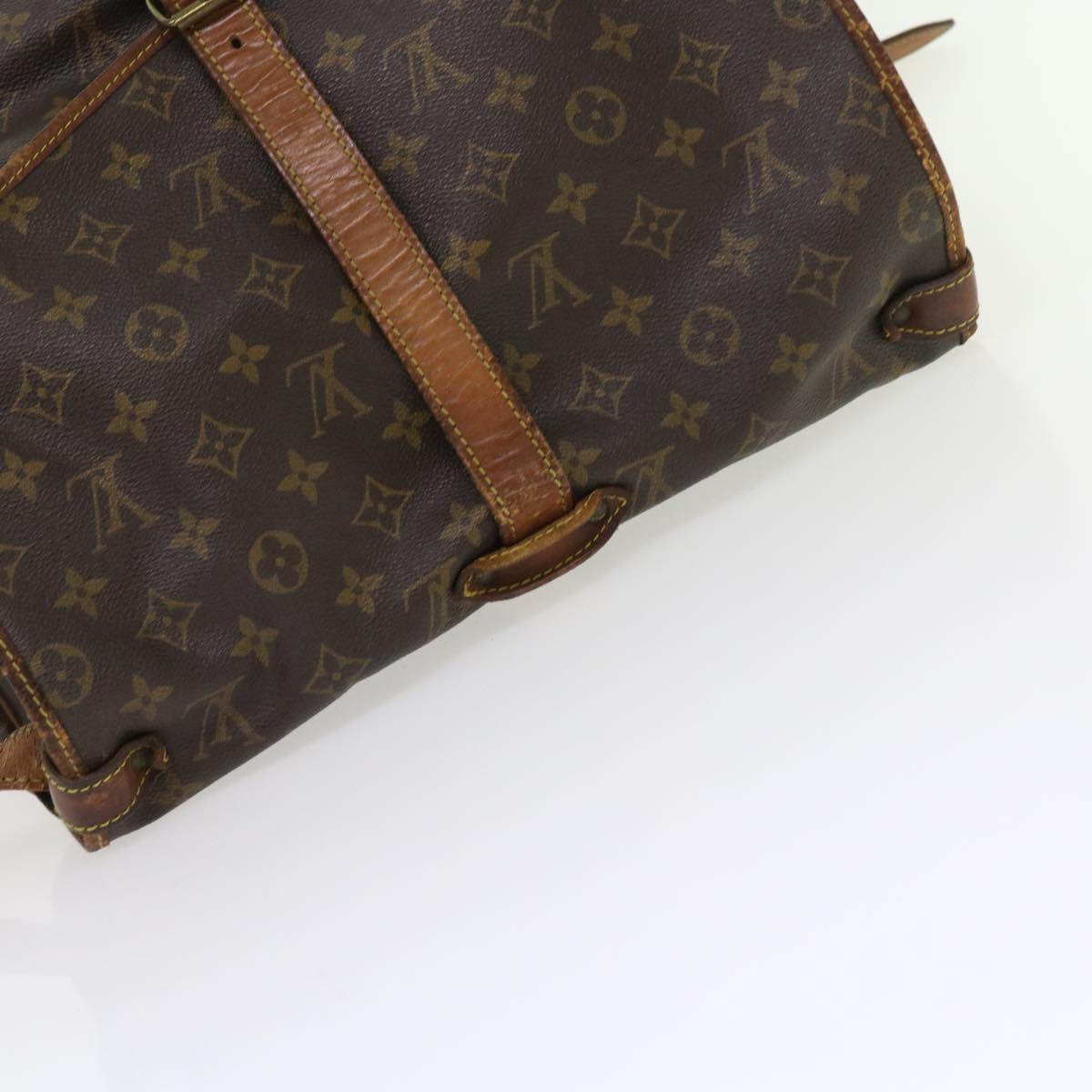 LOUIS VUITTON Monogram Saumur 35 Shoulder Bag M42254 LV 55382