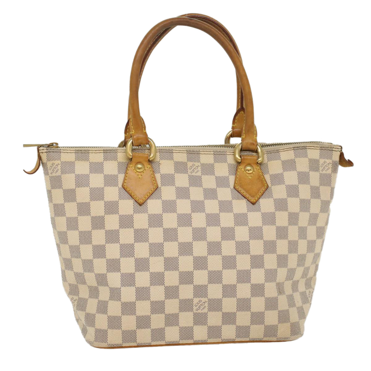 LOUIS VUITTON Damier Azur Saleya PM Tote Bag N51186 LV 55386