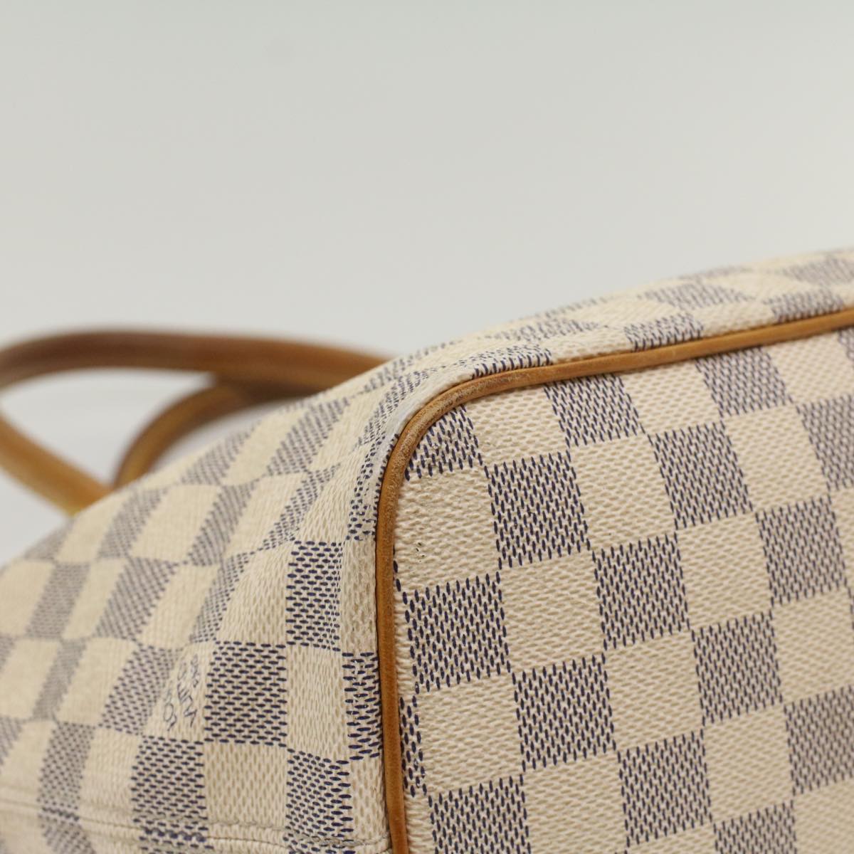 LOUIS VUITTON Damier Azur Saleya PM Tote Bag N51186 LV 55386