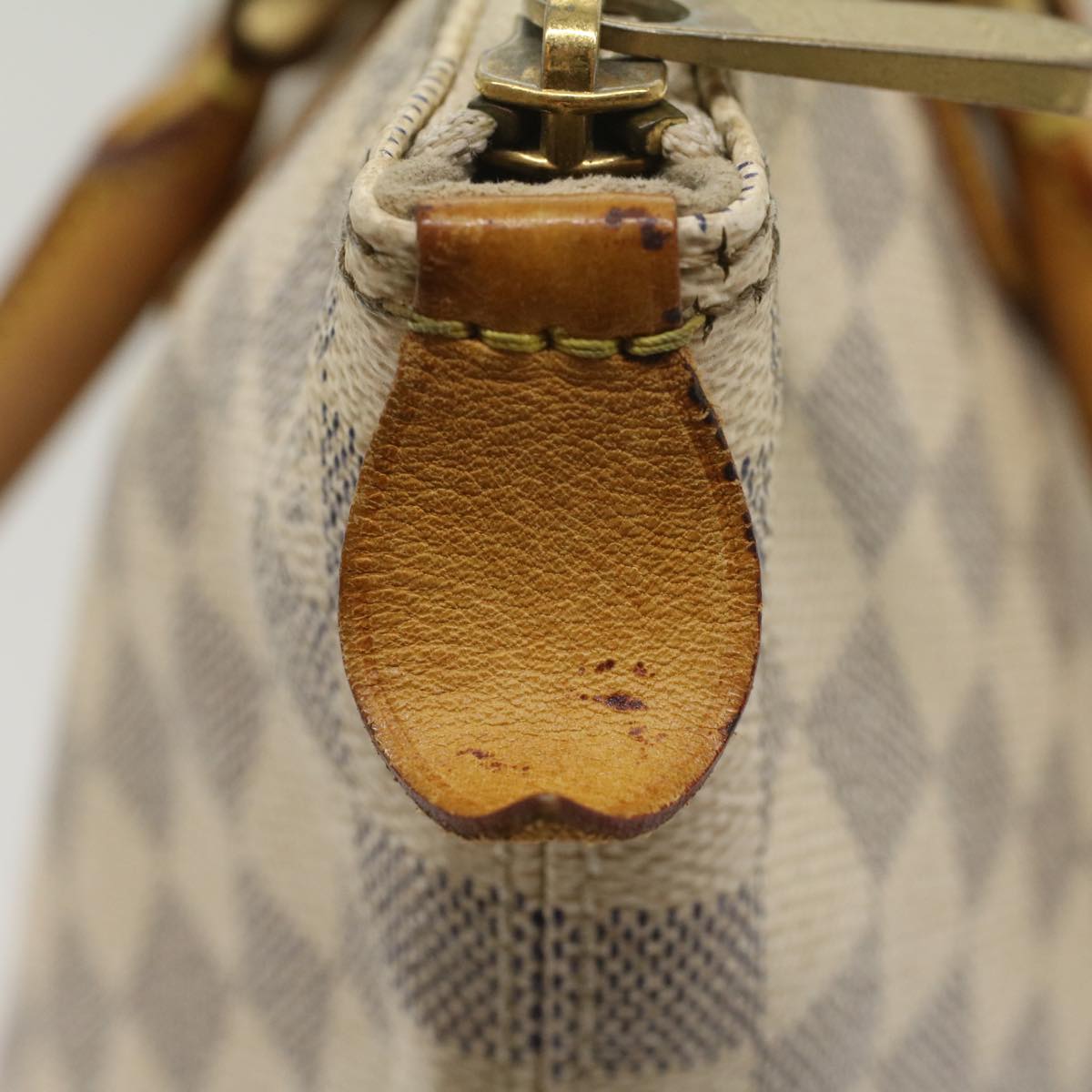 LOUIS VUITTON Damier Azur Saleya PM Tote Bag N51186 LV 55386