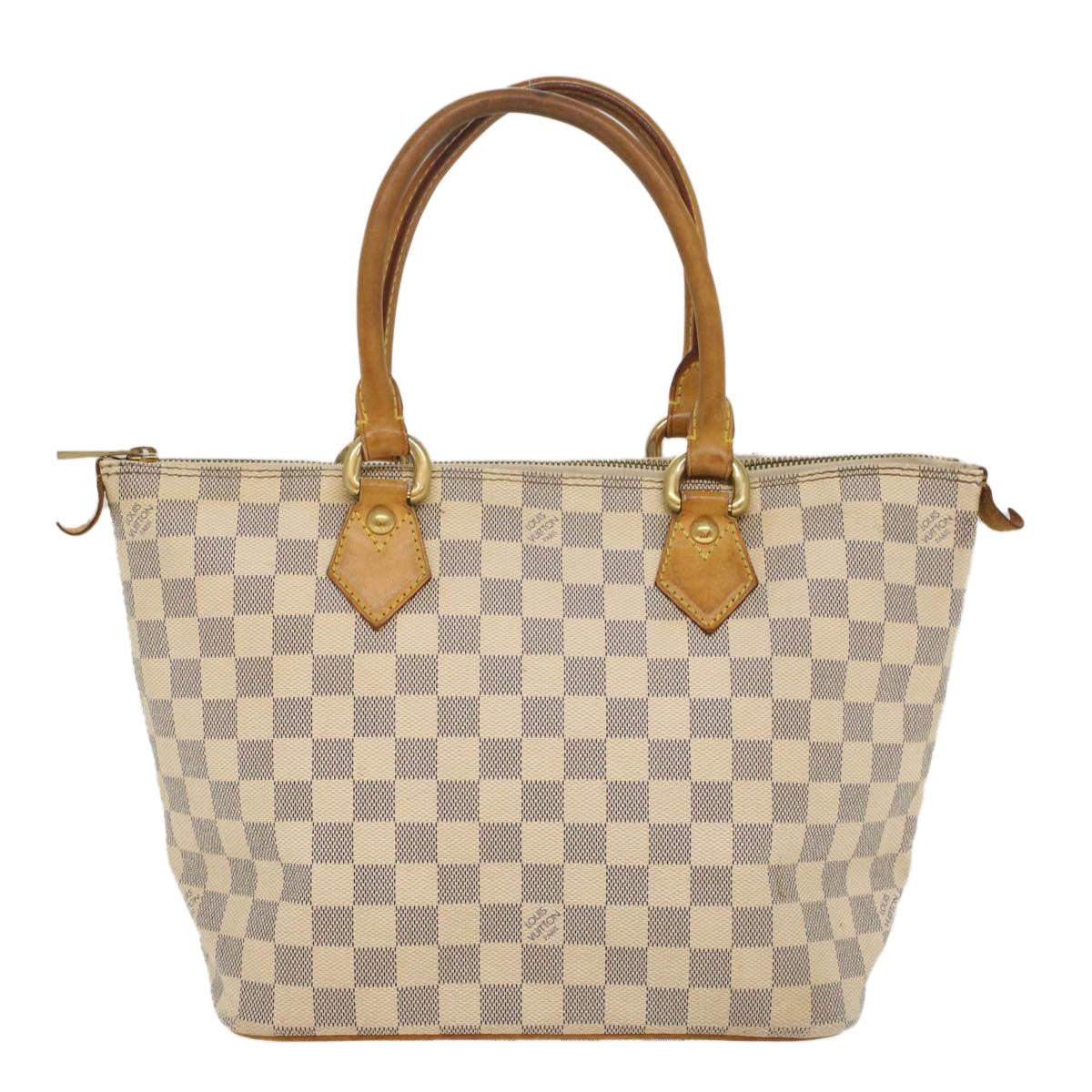 LOUIS VUITTON Damier Azur Saleya PM Tote Bag N51186 LV 55386