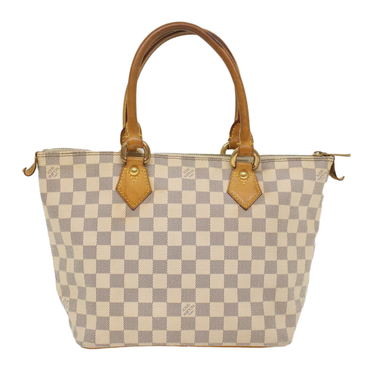 LOUIS VUITTON Damier Azur Saleya PM Tote Bag N51186 LV 55386