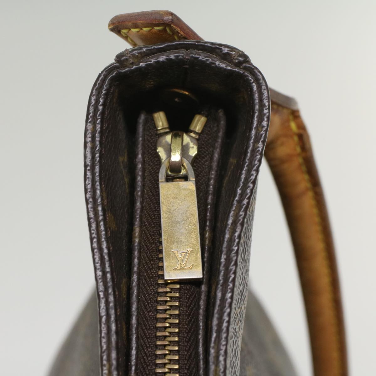 LOUIS VUITTON Monogram Looping GM Shoulder Bag M51145 LV 55387
