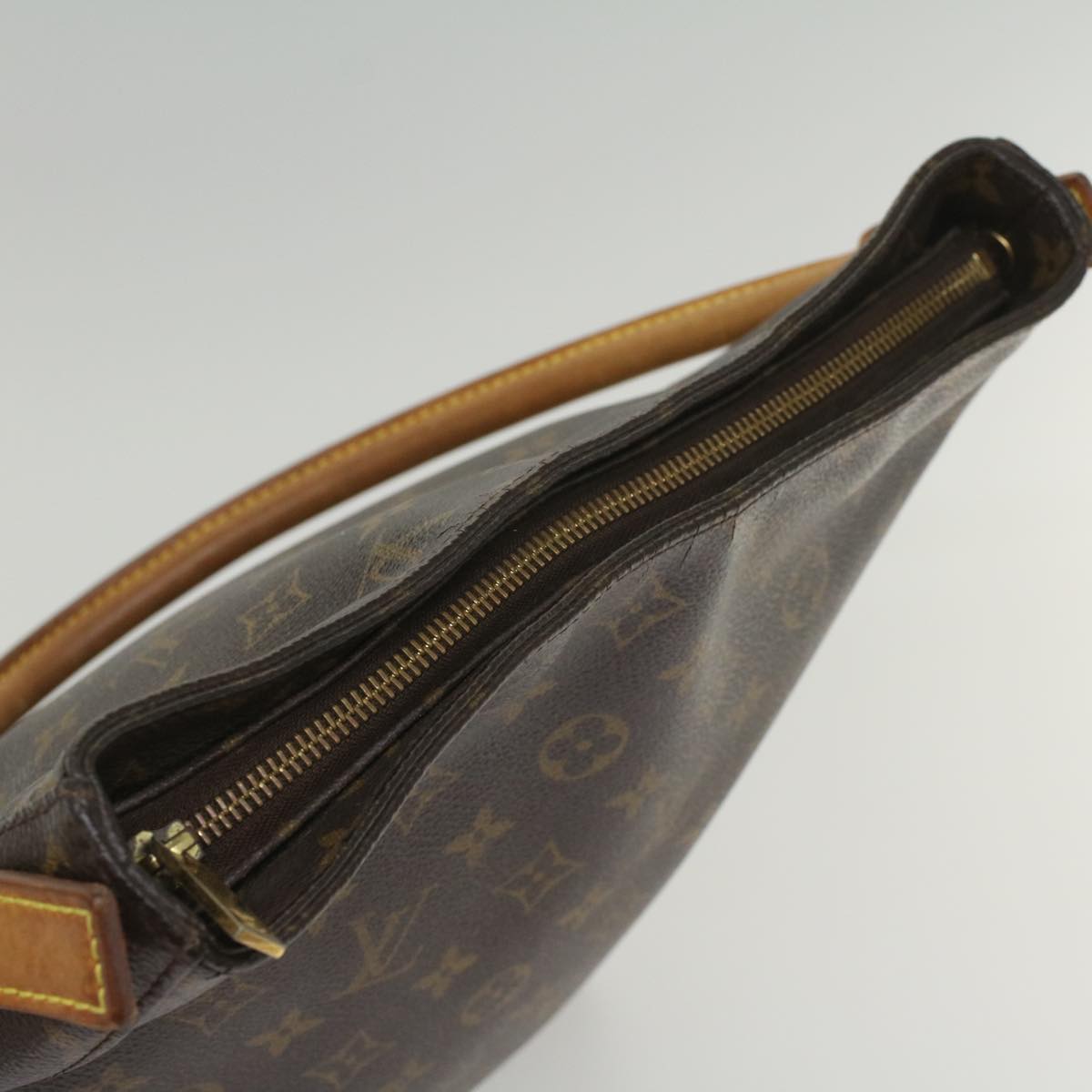 LOUIS VUITTON Monogram Looping GM Shoulder Bag M51145 LV 55387