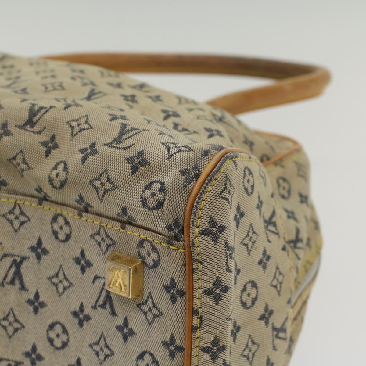 LOUIS VUITTON Monogram Mini Marie Hand Bag Blue M92003 LV 55395
