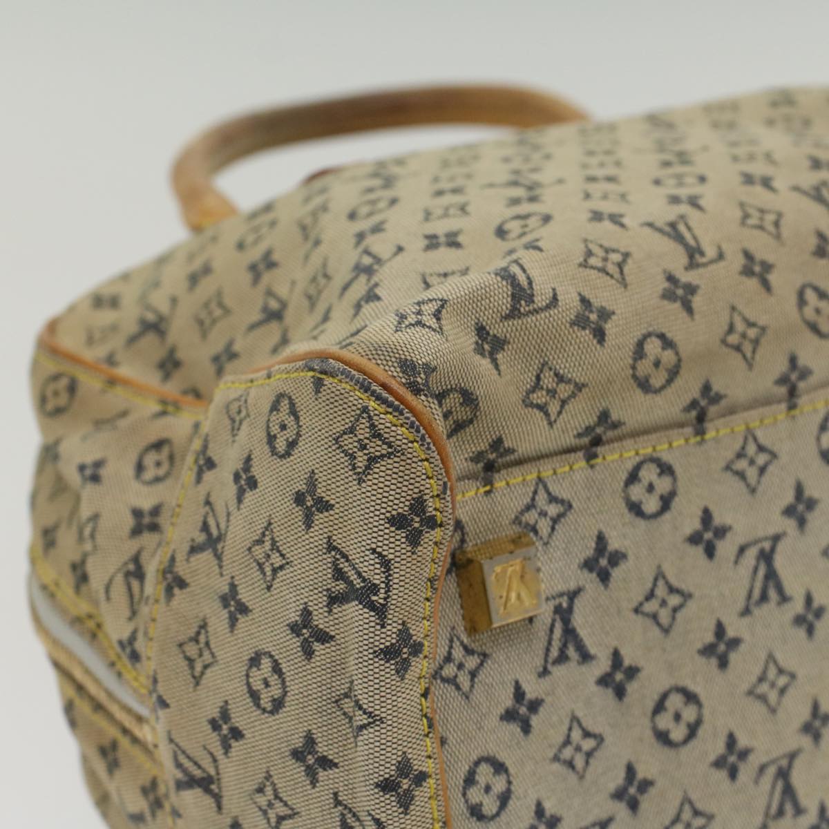 LOUIS VUITTON Monogram Mini Marie Hand Bag Blue M92003 LV 55395